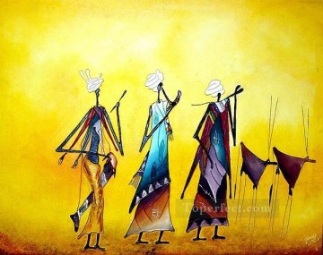  Amarilla Pintura - la vida en amarillo africano